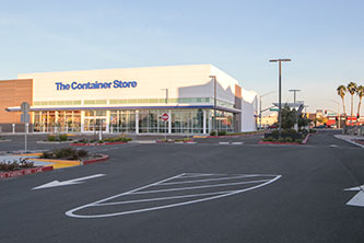 The Container Store and signalized entrance at Arden Way