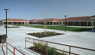 Courtyard with ADA Ramp at Kimball High School, Tracy
