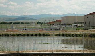 Irrigation Pond at Kimball High School, Tracy