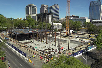 New Natural Resource Headquarters during construction