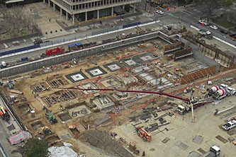 New Natural Resource Headquarters during construction