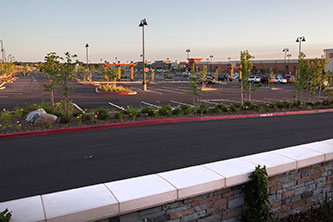 Rocklin Commons Parking Lot and Shops